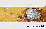 Physical Panoramic Map of Budadiri