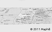 Silver Style Panoramic Map of Budadiri