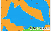 Political Simple Map of Budadiri