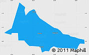 Political Simple Map of Budadiri, single color outside