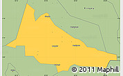 Savanna Style Simple Map of Budadiri