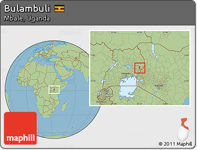 Savanna Style Location Map of Bulambuli
