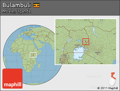 Savanna Style Location Map of Bulambuli