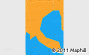 Political Simple Map of Bulambuli