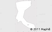 Silver Style Simple Map of Bulambuli, cropped outside