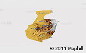 Physical Panoramic Map of Mbale, cropped outside