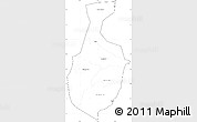 Blank Simple Map of Mbale, cropped outside