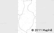 Blank Simple Map of Mbale, no labels