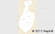 Classic Style Simple Map of Mbale