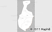Gray Simple Map of Mbale