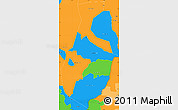 Political Simple Map of Mbale