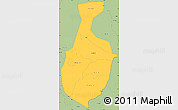 Savanna Style Simple Map of Mbale