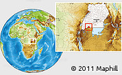 Physical Location Map of Bukanga, highlighted country