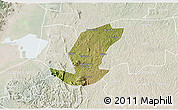 Satellite 3D Map of Ibanda, lighten