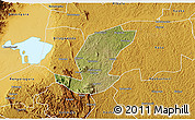Satellite 3D Map of Ibanda, physical outside