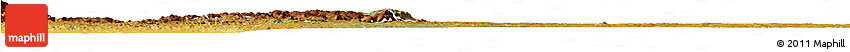 Satellite Horizon Map of Ibanda, physical outside