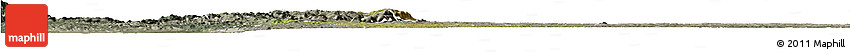 Satellite Horizon Map of Ibanda, semi-desaturated