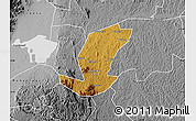 Physical Map of Ibanda, desaturated