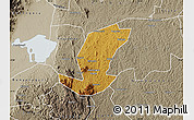 Physical Map of Ibanda, semi-desaturated