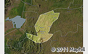 Satellite Map of Ibanda, darken