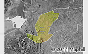 Satellite Map of Ibanda, desaturated