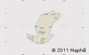 Shaded Relief Map of Ibanda, cropped outside