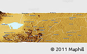 Physical Panoramic Map of Ibanda