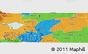 Political Panoramic Map of Ibanda
