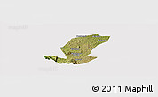 Satellite Panoramic Map of Ibanda, cropped outside