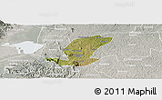Satellite Panoramic Map of Ibanda, lighten, semi-desaturated