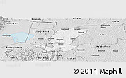 Silver Style Panoramic Map of Ibanda