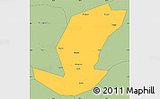 Savanna Style Simple Map of Ibanda