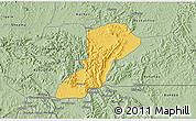 Savanna Style 3D Map of Isingiro