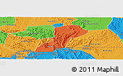 Political Panoramic Map of Isingiro