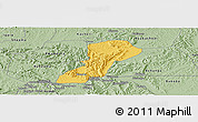 Savanna Style Panoramic Map of Isingiro