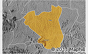 Physical 3D Map of Nyabushozi, desaturated