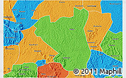 Political 3D Map of Nyabushozi