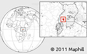 Blank Location Map of Nyabushozi