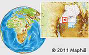 Physical Location Map of Nyabushozi, highlighted country