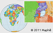 Political Location Map of Nyabushozi