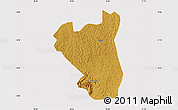 Physical Map of Nyabushozi, cropped outside