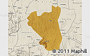 Physical Map of Nyabushozi, shaded relief outside