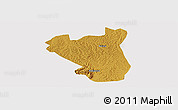 Physical Panoramic Map of Nyabushozi, cropped outside
