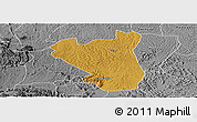 Physical Panoramic Map of Nyabushozi, desaturated
