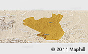 Physical Panoramic Map of Nyabushozi, lighten