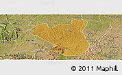 Physical Panoramic Map of Nyabushozi, satellite outside