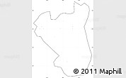 Blank Simple Map of Nyabushozi, cropped outside, no labels