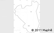 Blank Simple Map of Nyabushozi, cropped outside