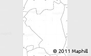 Blank Simple Map of Nyabushozi, no labels