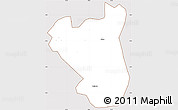 Classic Style Simple Map of Nyabushozi, cropped outside